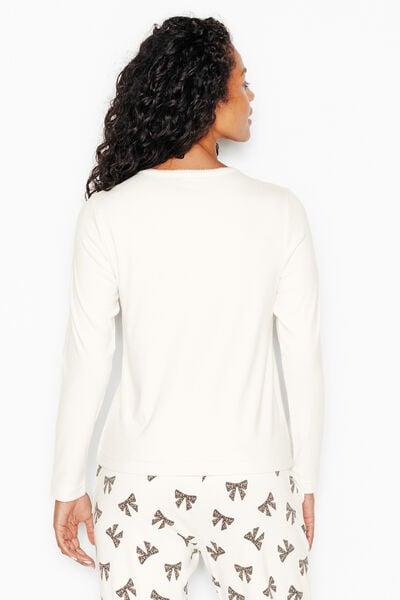 TEE-SHIRT MANCHES LONGUES BLANC