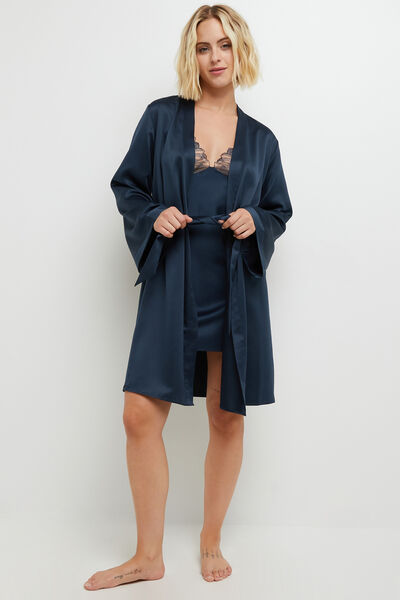 COCO DESHABILLE SATIN  BLEU