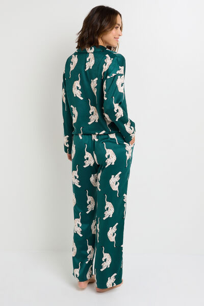 PANTALON DE PYJAMA MULTICO VERT