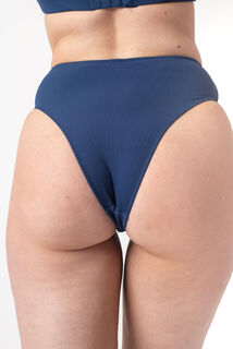 DIXIE CULOTTE HAUTE MICRO COTELEE BLEU