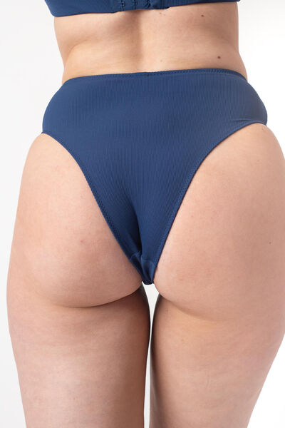 CULOTTE HAUTE MICRO COTELEE BLEU