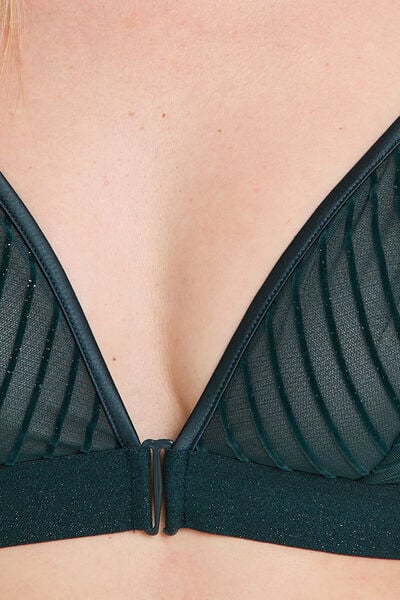 SOUTIEN-GORGE SANS ARMATURES TULLE VERT