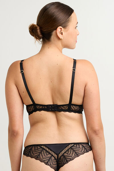 FEMME SOUTIEN-GORGE  AMPLIFORME DENTELLE NOIR