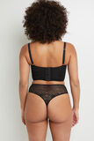 BEVERLY SHORTY STRING TAILLE HAUTE NOIR