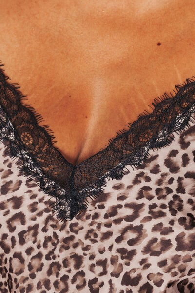 TOP MULTICO MARRON