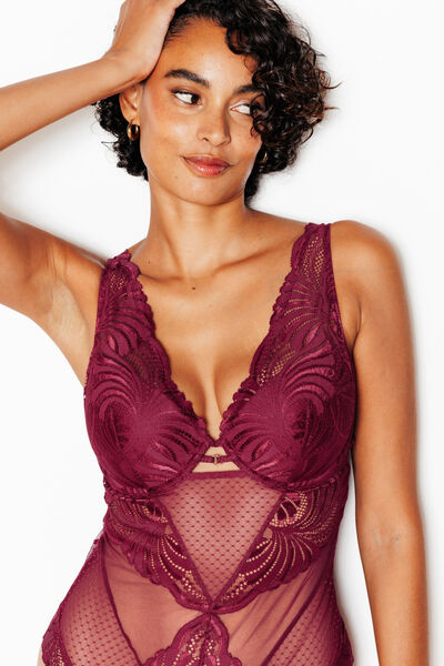 JEN BODY AMPLIFORME FOULARD ROUGE