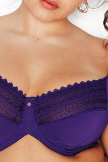 DOUCE SOUTIEN-GORGE GRANDE TAILLE VIOLET