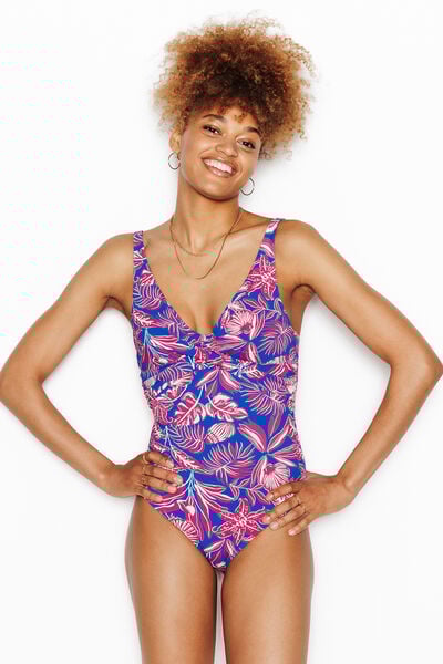 MAILLOT DE BAIN 1 PIECE CORBEILLE MULTICO BLEU