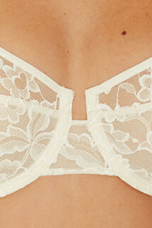 INES SOUTIEN-GORGE CORBEILLE DENTELLE ECRU