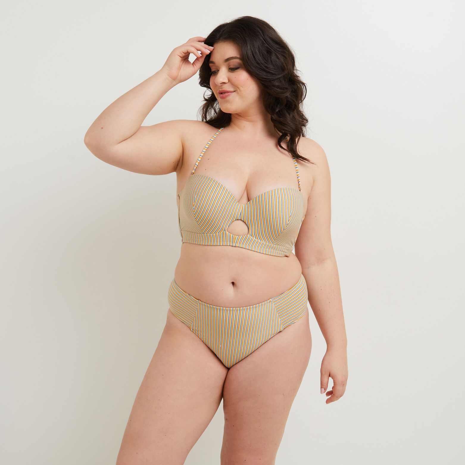 MARTHA MAILLOT DE BAIN CULOTTE MAXI MULTICO VERT
