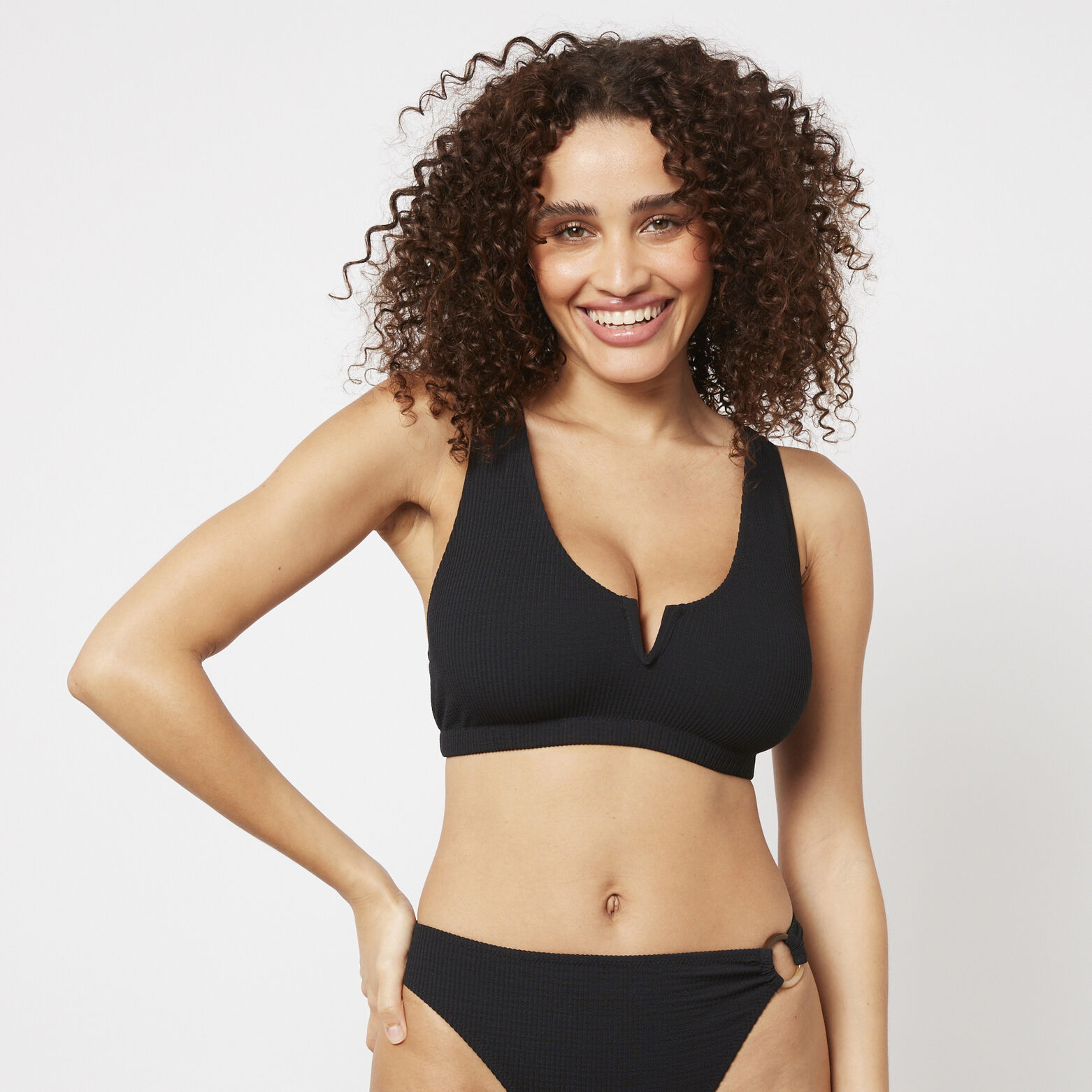GALON MAILLOT DE BAIN BRASSIERE NOIR