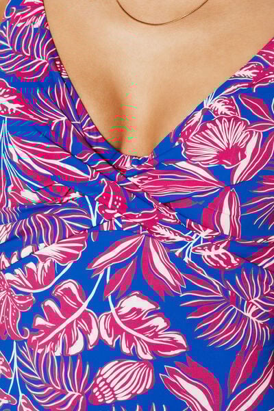 MAILLOT DE BAIN 1 PIECE CORBEILLE MULTICO BLEU