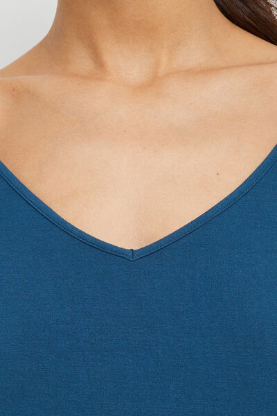 BAMBOU T-SHIRT MANCHES LONGUES PETROLE