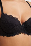 DENTELLE SOUTIEN-GORGE AMPLI EMBOITANT NOIR