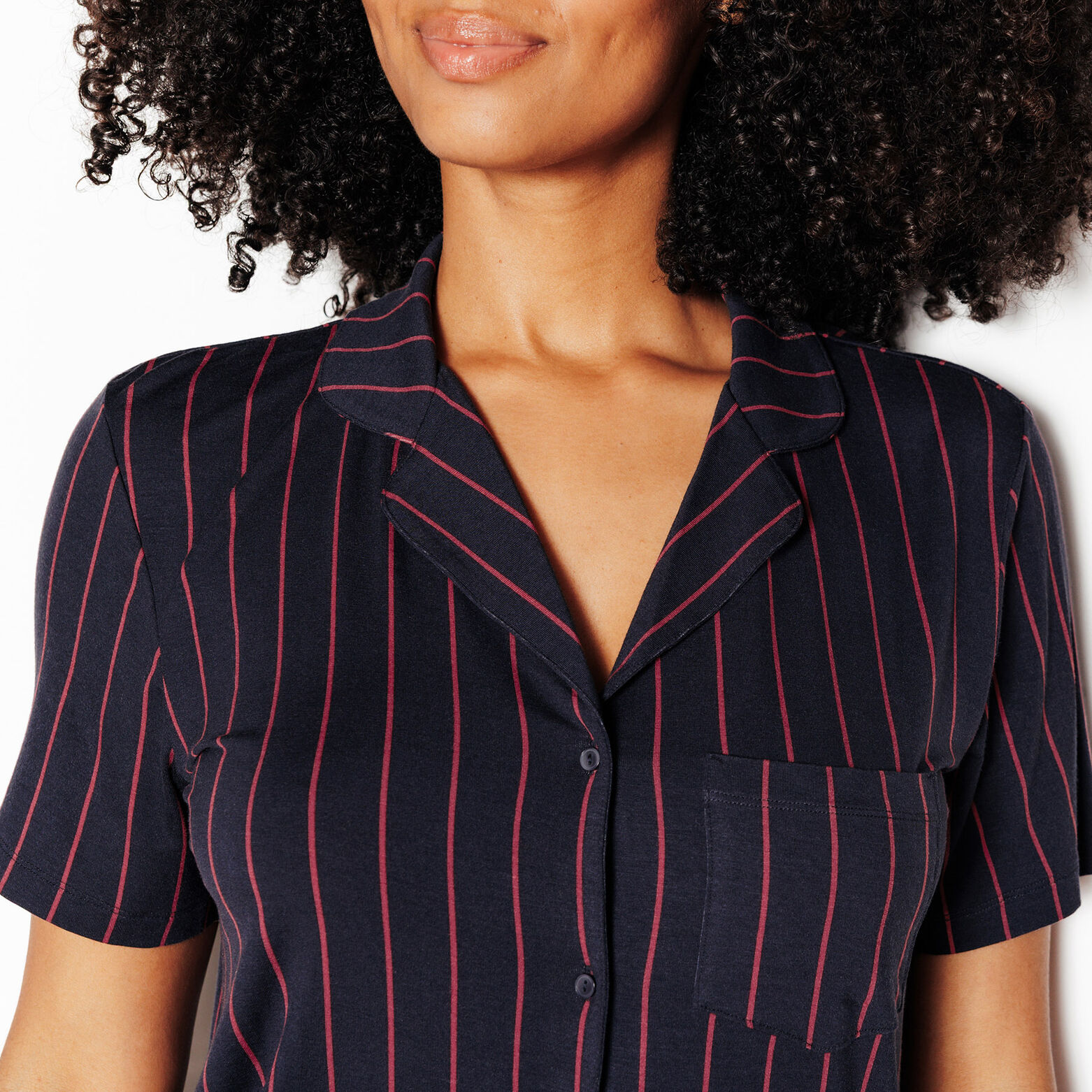 CAMILLE chemise manches courtes MULTICO GRIS