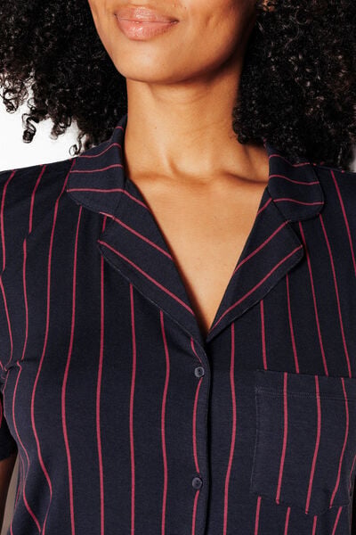 CAMILLE chemise manches courtes MULTICO GRIS