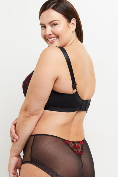 AZUR+ SOUTIEN-GORGE SANS ARMATURES MULTICO NOIR