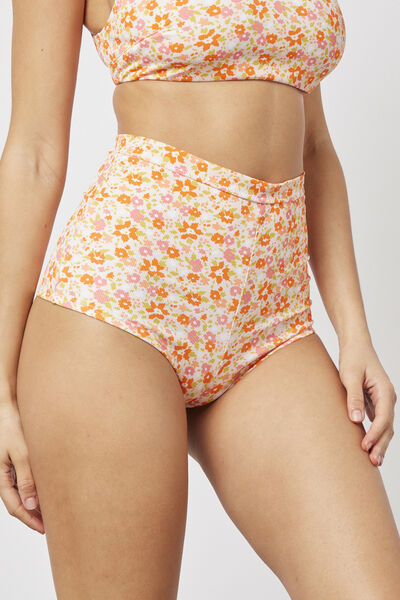 SHORTY CÔTE IMPRIMEE MULTICOLORE
