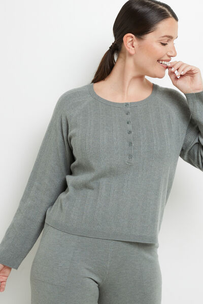 CAFE PULL VISCOSE KAKI
