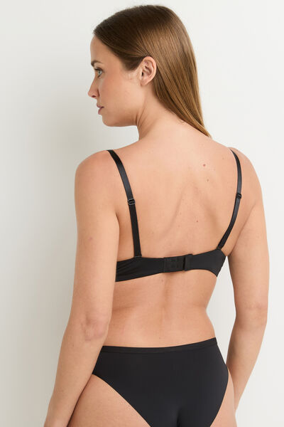 SOUTIEN-GORGE EMBOITANT MICROFIBRE NOIR