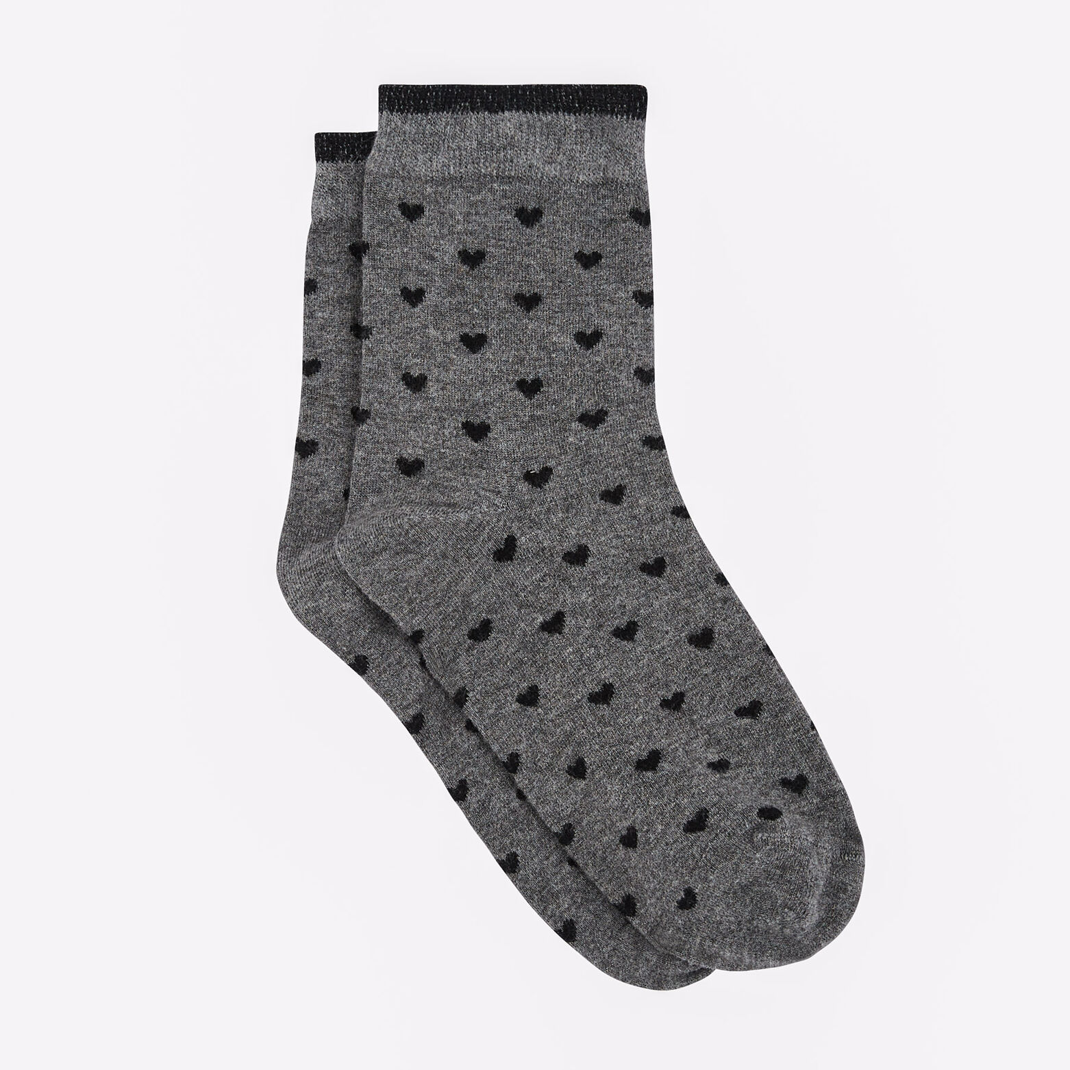 COEUR CHAUSSETTES MULTICO GRIS