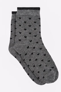 COEUR CHAUSSETTES MULTICO GRIS