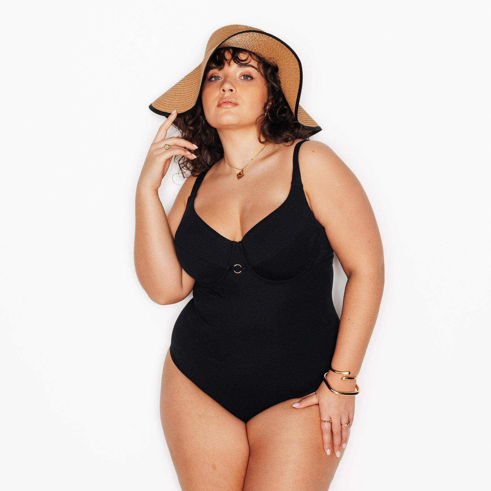 MALOU Maillot de bain 1 Pi&egrave;ce NOIR