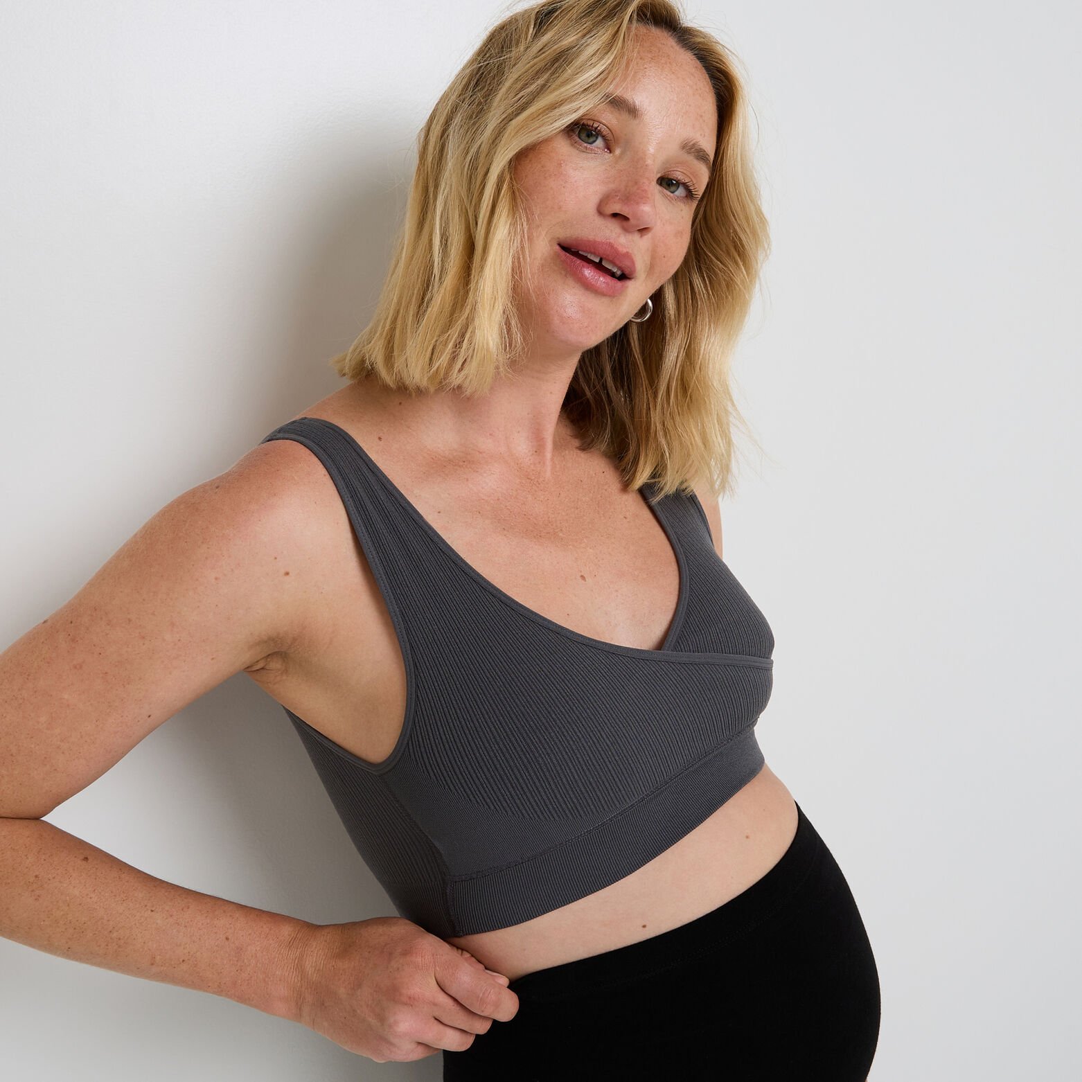 HERMIONE BRASSIERE GROSSESSE GRIS CLAIR