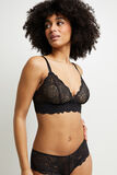 DENTELLE SOUTIEN-GORGE SANS ARMATURES NOIR