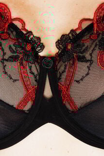 IMELDA SOUTIEN-GORGE GRANDE TAILLE MULTICO NOIR