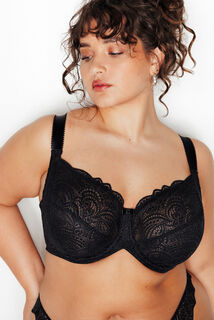 DENTELLE SOUTIEN-GORGE EMBOITANT DENTELLE NOIR