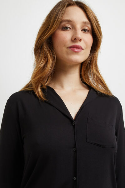 CAMILLE VESTE VISCOSE NOIR