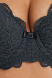 DENTELLE SOUTIEN-GORGE AMPLI EMBOITANT ANTHRACITE