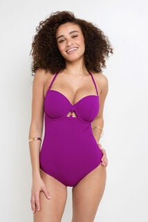 MALOU Maillot de bain 1 Pièce ampliforme VIOLET