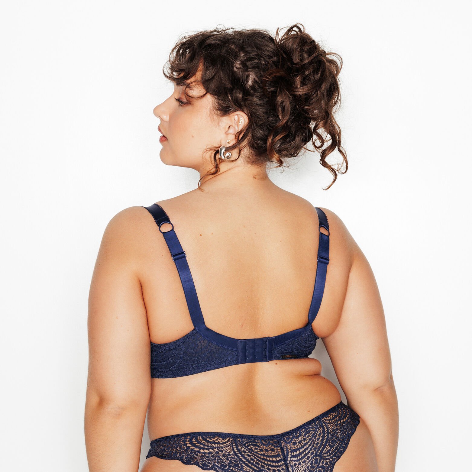 DENTELLE SOUTIEN-GORGE EMBOITANT MARINE