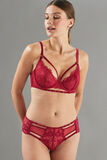 APOLLON SHORTY DENTELLE BORDEAUX