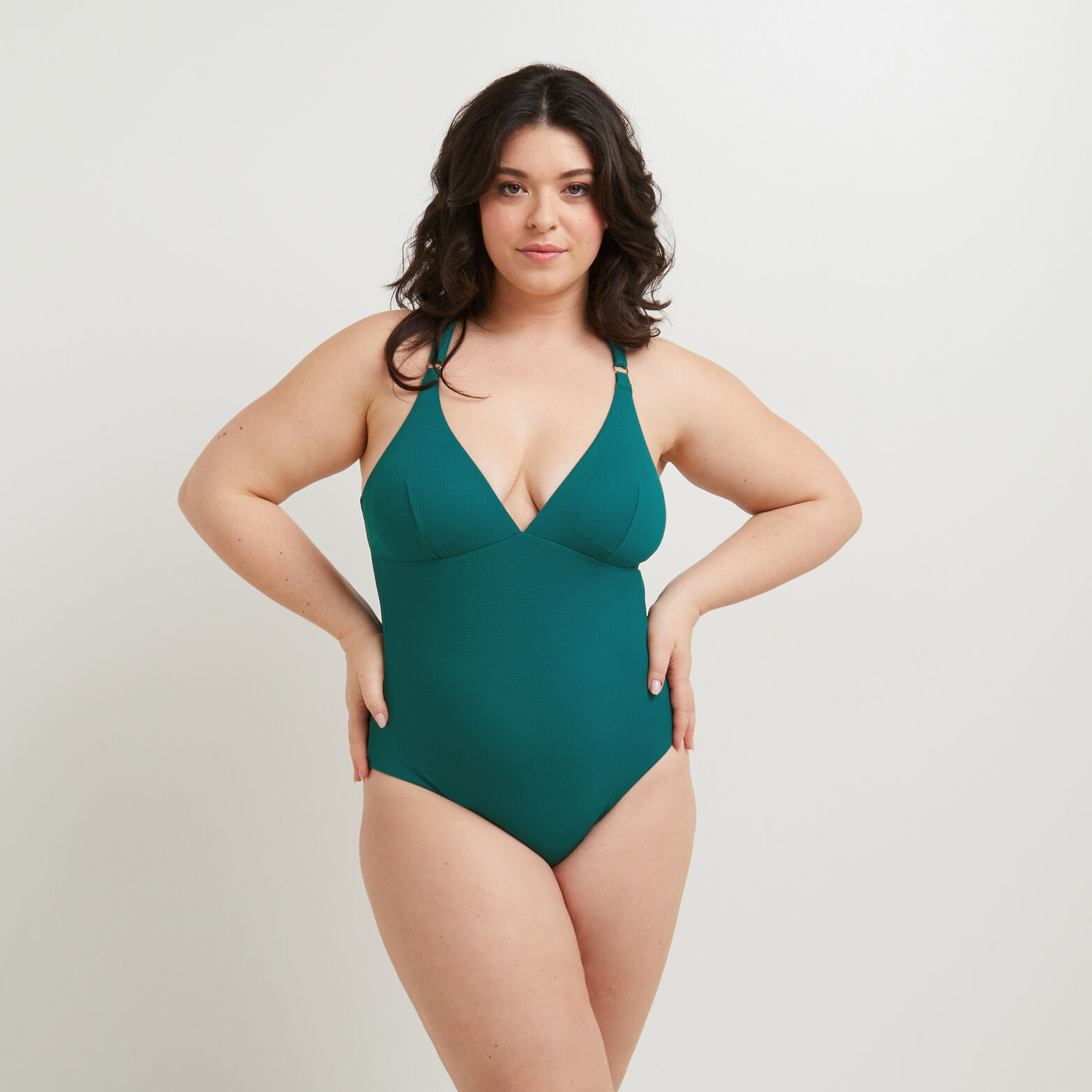 MALOU Maillot de bain 1 Pièce Triangle VERT