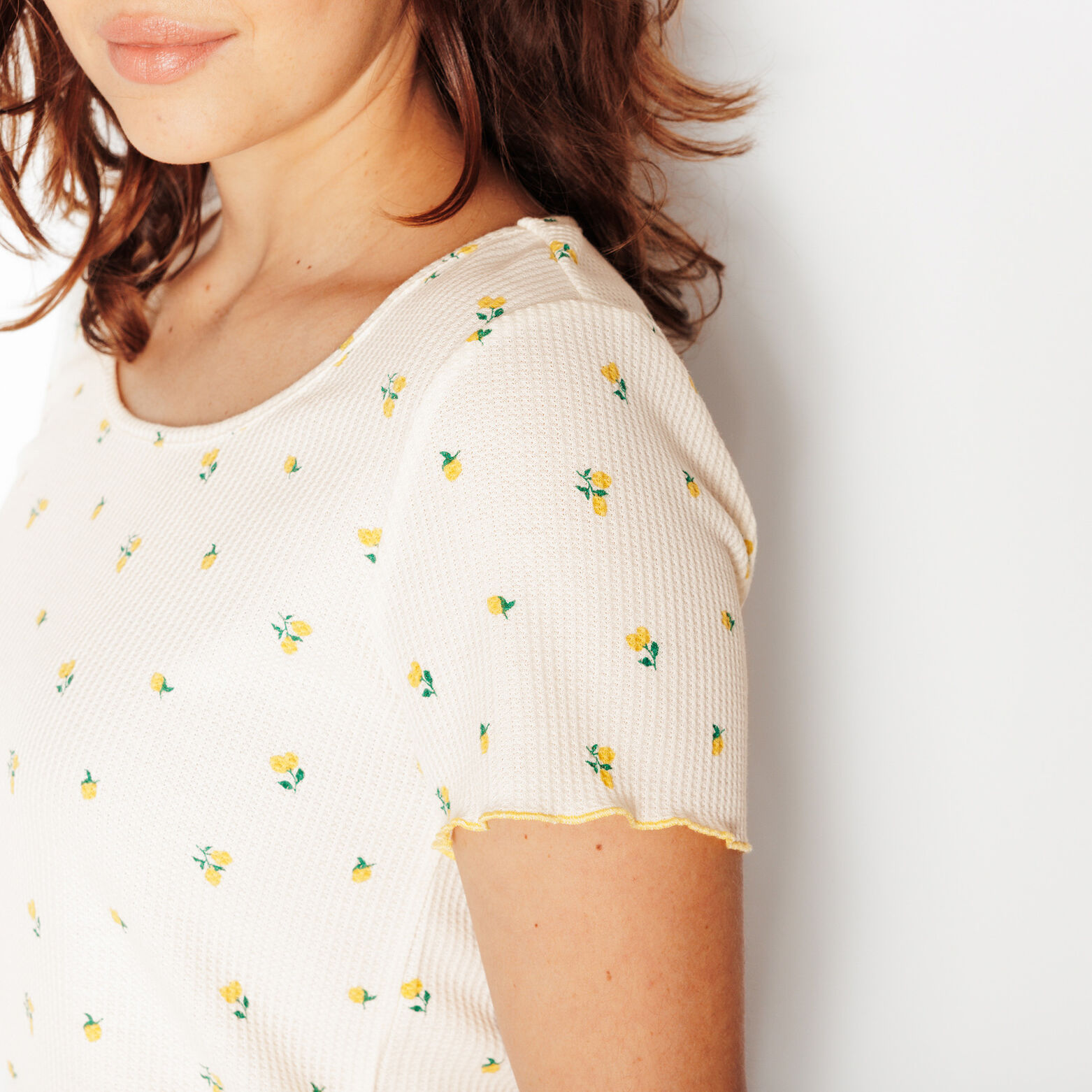 IDEE TEE-SHIRT MANCHES COURTES MULTICO JAUNE