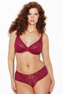 ISADORA SHORTY DENTELLE BORDEAUX