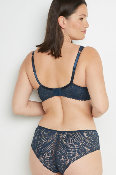 BIANCA SOUTIEN-GORGE CORBEILLE DENTELLE PETROLE