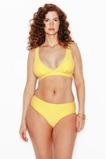 PARASOL MAILLOT DE BAIN CULOTTE HAUTE MULTICO JAUNE