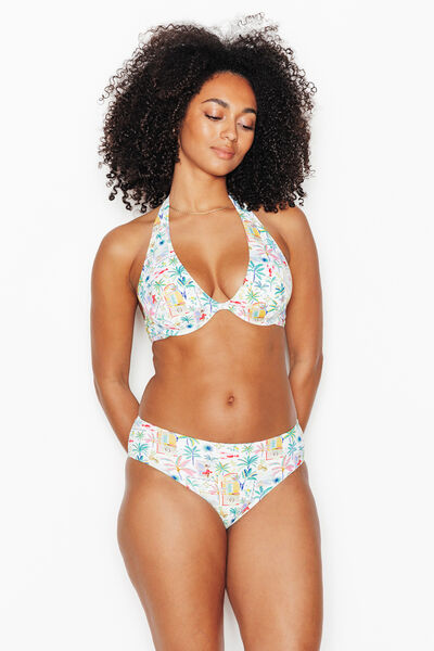 CULOTTE HAUTE MULTICO BLANC