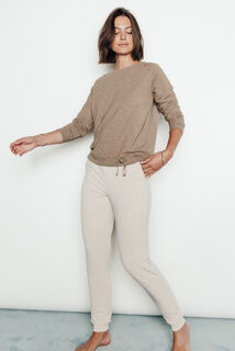 HOBBY TEE-SHIRT MANCHES LONGUES MARRON