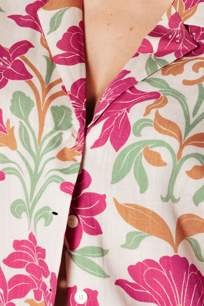 JUILLET CHEMISE MANCHES COURTES MULTICO ROSE