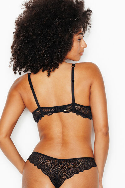DENTELLE SOUTIEN-GORGE AMPLI DENTELLE NOIR