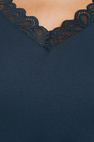 SYARA TEE SHIRT MANCHES COURTES MARINE
