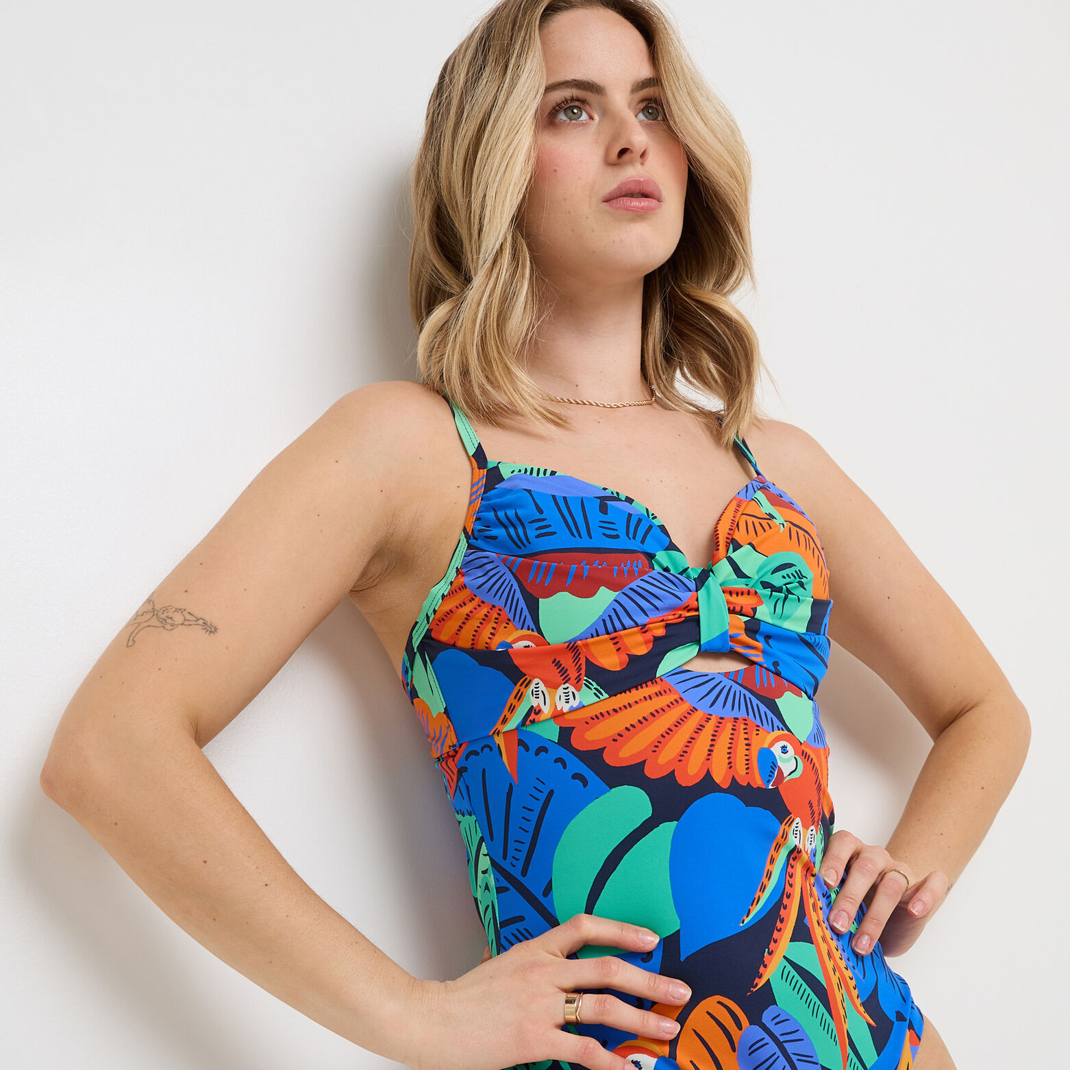 NOA Maillot de bain 1 Pièce Ampliforme MULTICO BLEU