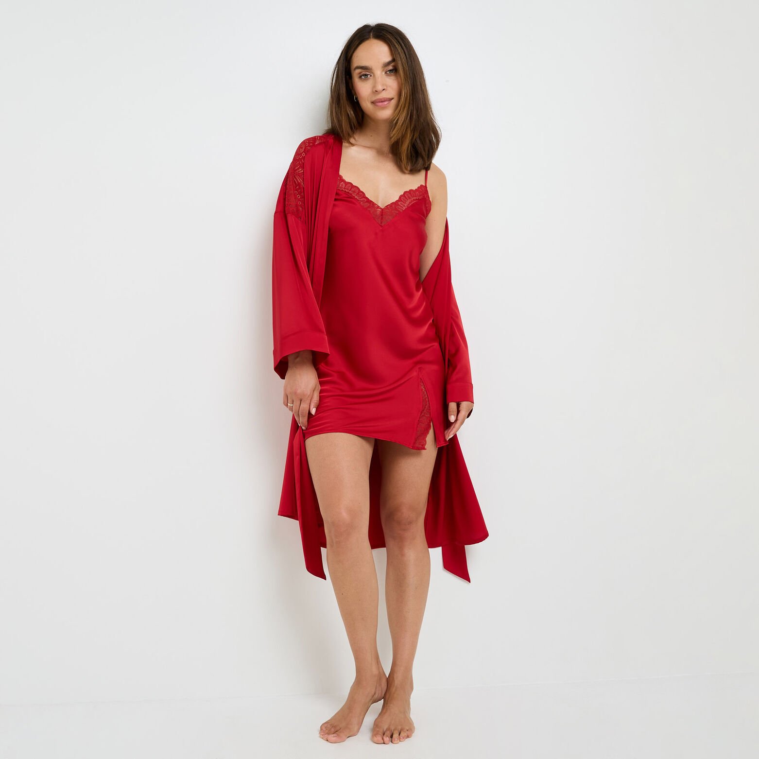 GLADIS KIMONO ROUGE