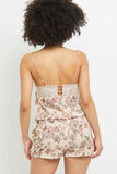 CARAMEL SHORT SATIN MULTICO BLANC