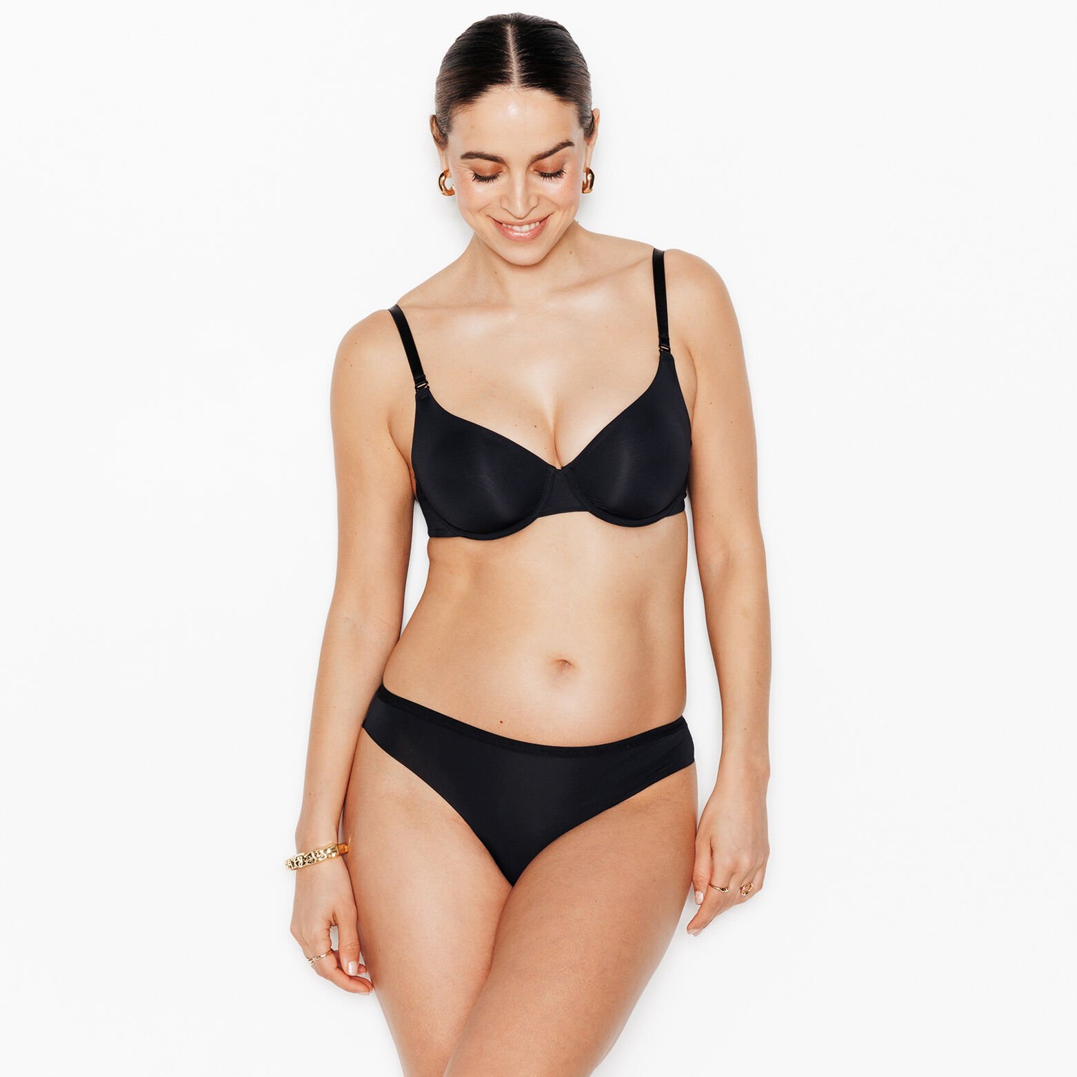 PERFECT TANGA MICROFIBRE NOIR